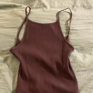 Wilfred Plum Ribbed Bodysuit